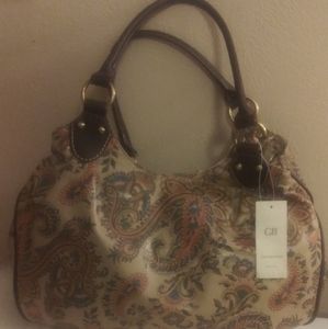 Giani Bernini Paisley Canvas purse